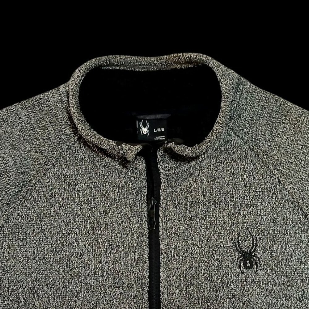 Spyder Men's Raider Full Zip Sweater, Charcoal Heather